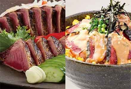 鰹のたたきとかつお丼セット 荷姿