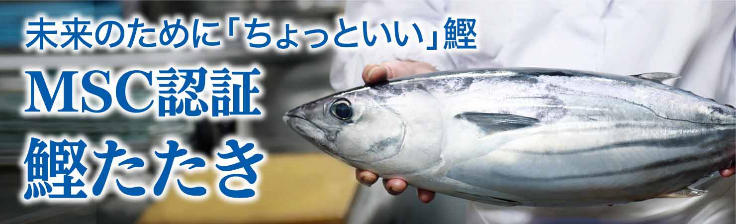 未来のために「ちょっといい」鰹　MSC認証　鰹たたき