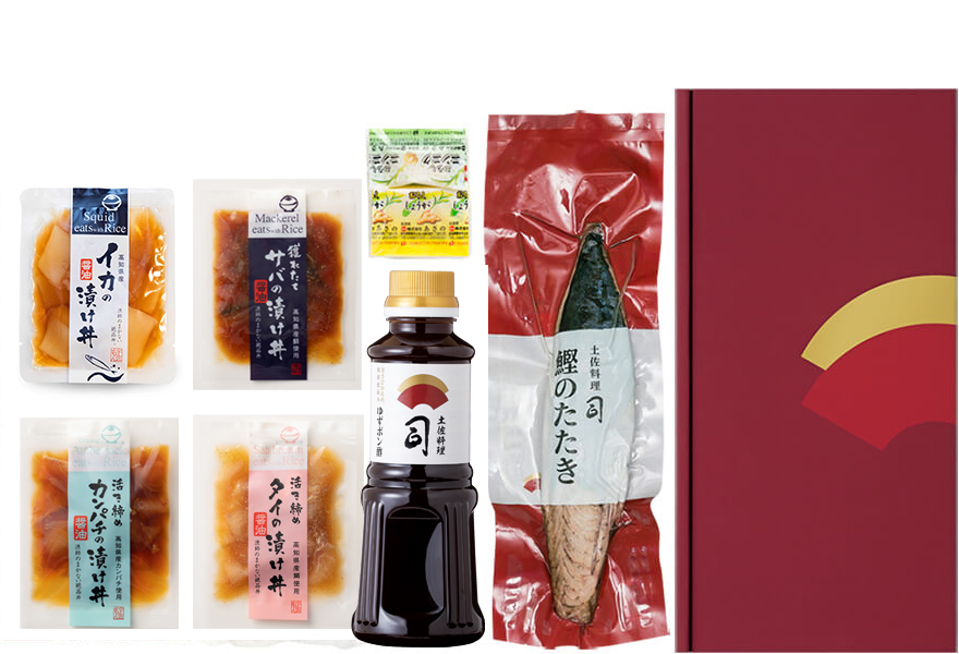 鰹のたたき・4種の土佐沖漁師丼セット