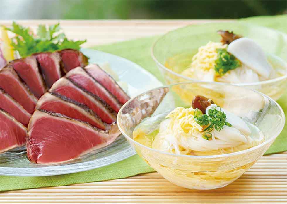 鯛だしそうめんと鰹のたたきセット(うまかつお付き) イメージ