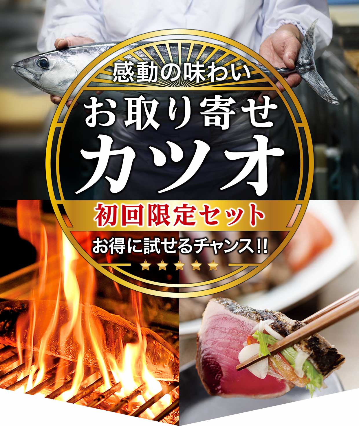 感動の味わい お取り寄せカツオ 初回限定セット お得に試せるチャンス!!