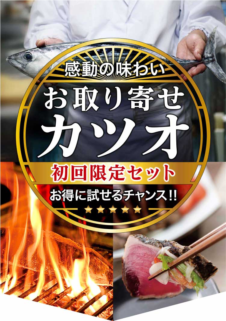 感動の味わい お取り寄せカツオ 初回限定セット お得に試せるチャンス!!