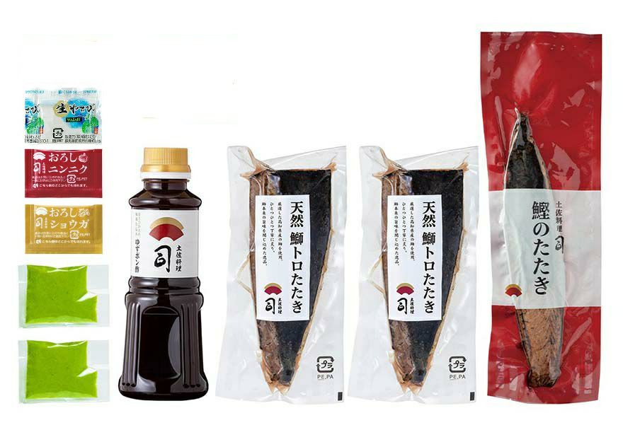 ぶりのたたき・鰹のたたきセット 荷姿