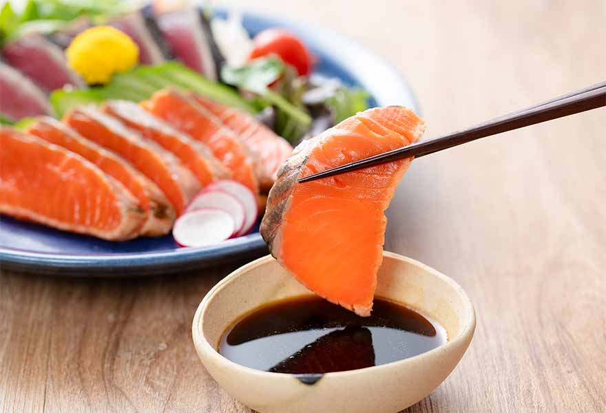 炙りとろサーモンたたき・鰹のたたきセット 画像1