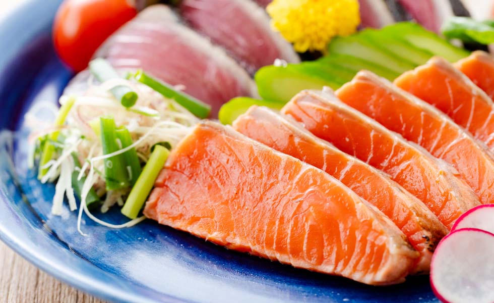 炙りとろサーモンたたき・鰹のたたきセット イメージ