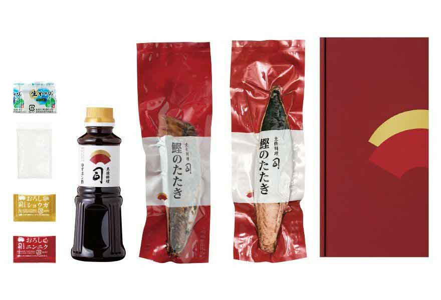 鰹の塩たたき2節セット（造花なし）の荷姿画像