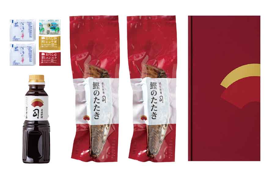 早期限定 鰹の塩たたき2節〈ゆずポン酢 付きのセット〉 イメージ