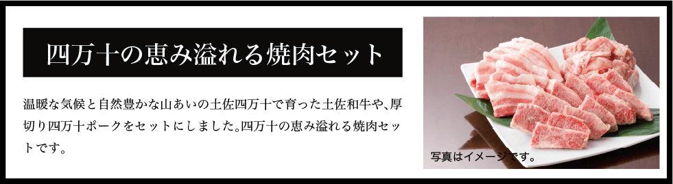 四万十の恵溢れる焼肉セット