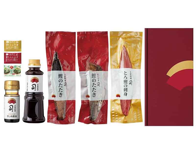 鰹のたたき2節・刺身1節セット