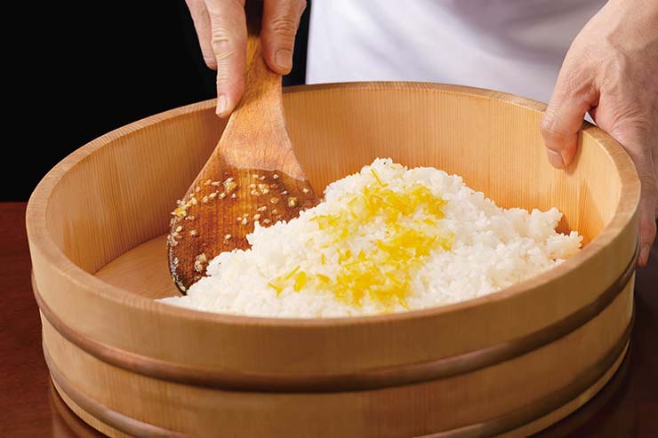板前こだわりの酢飯