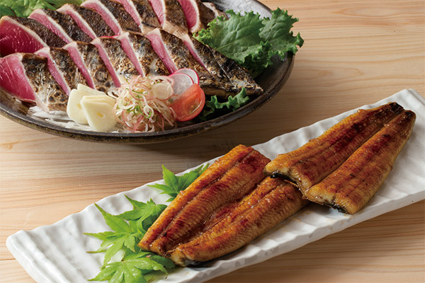 鰹のたたき・三代目天の鰻蒲焼セット