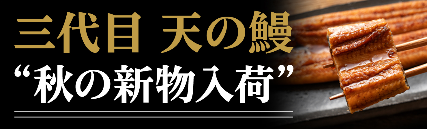三代目天の鰻 秋の新物入荷